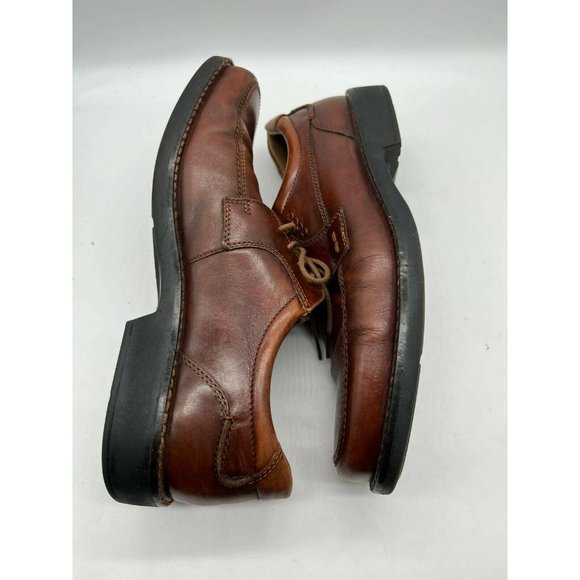 Ecco Mens Oxfords Shoes Brown Moc Toe Lace Up Low Top Leather 11 EUR 45 main image 6